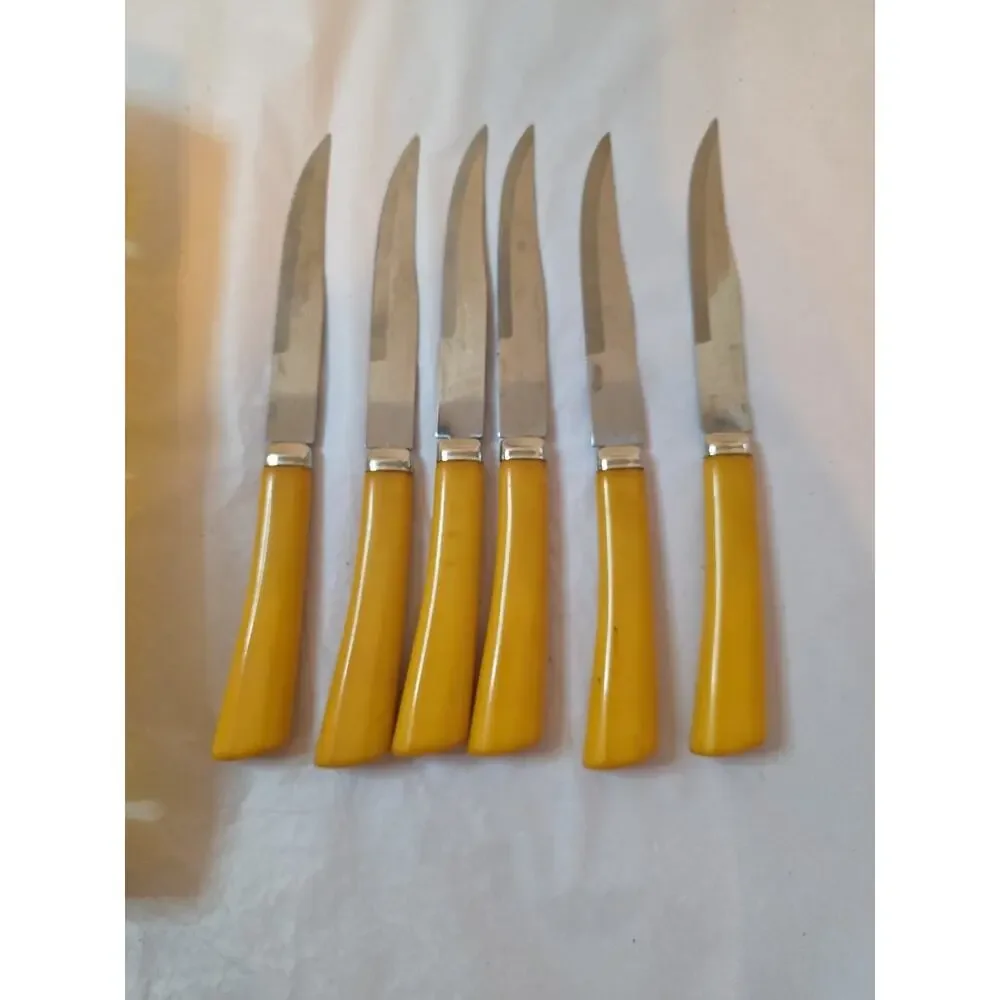 VTG - 6 Piece Knife Set - Westall Richardson John Hull Stainless Steel England